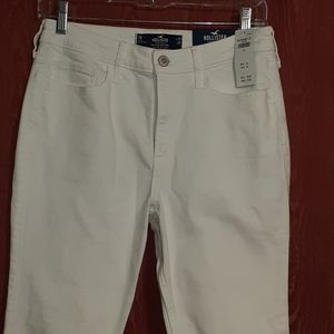 HOLLISTER CALIFORNIA HIGH RISE SUPER SKINNY WOMEN'S SIZE 7R WHITE NWT